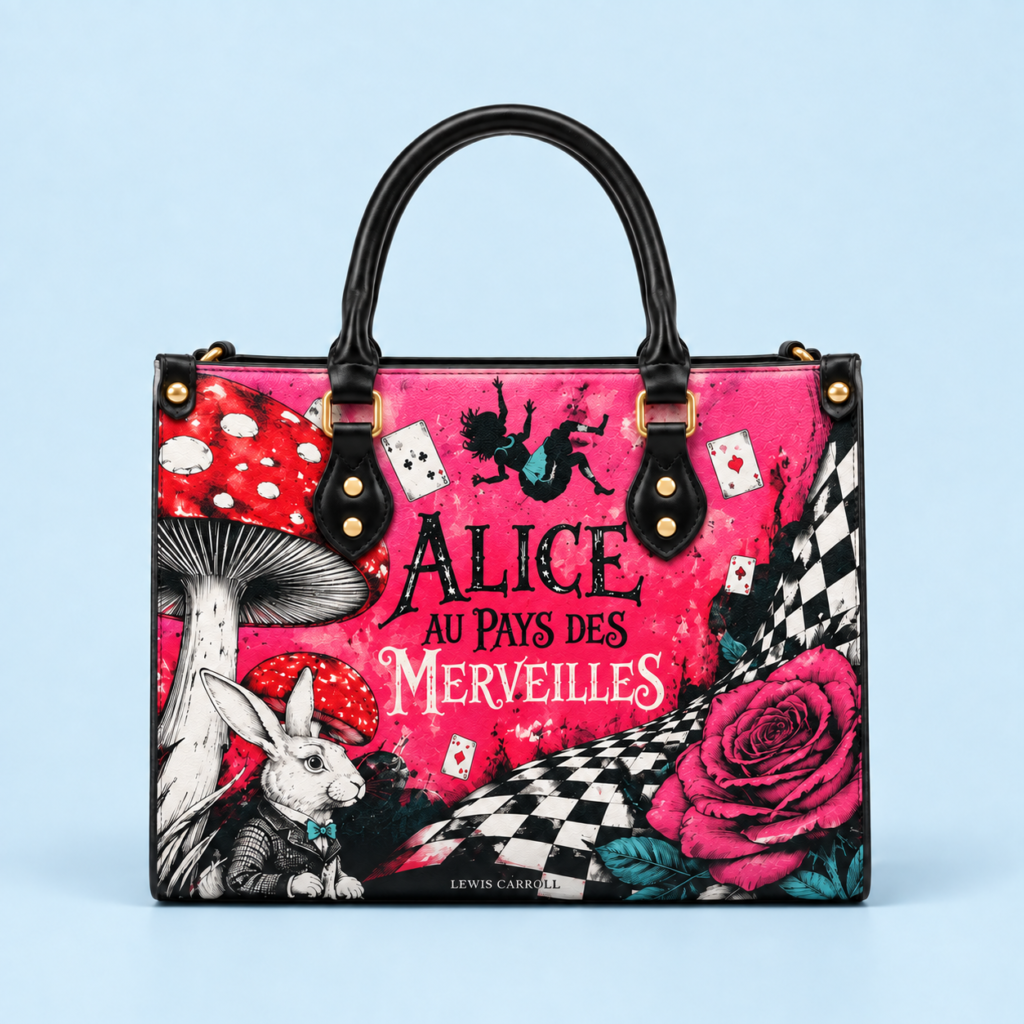 Sac compact — Alice au pays des merveilles — vue de face