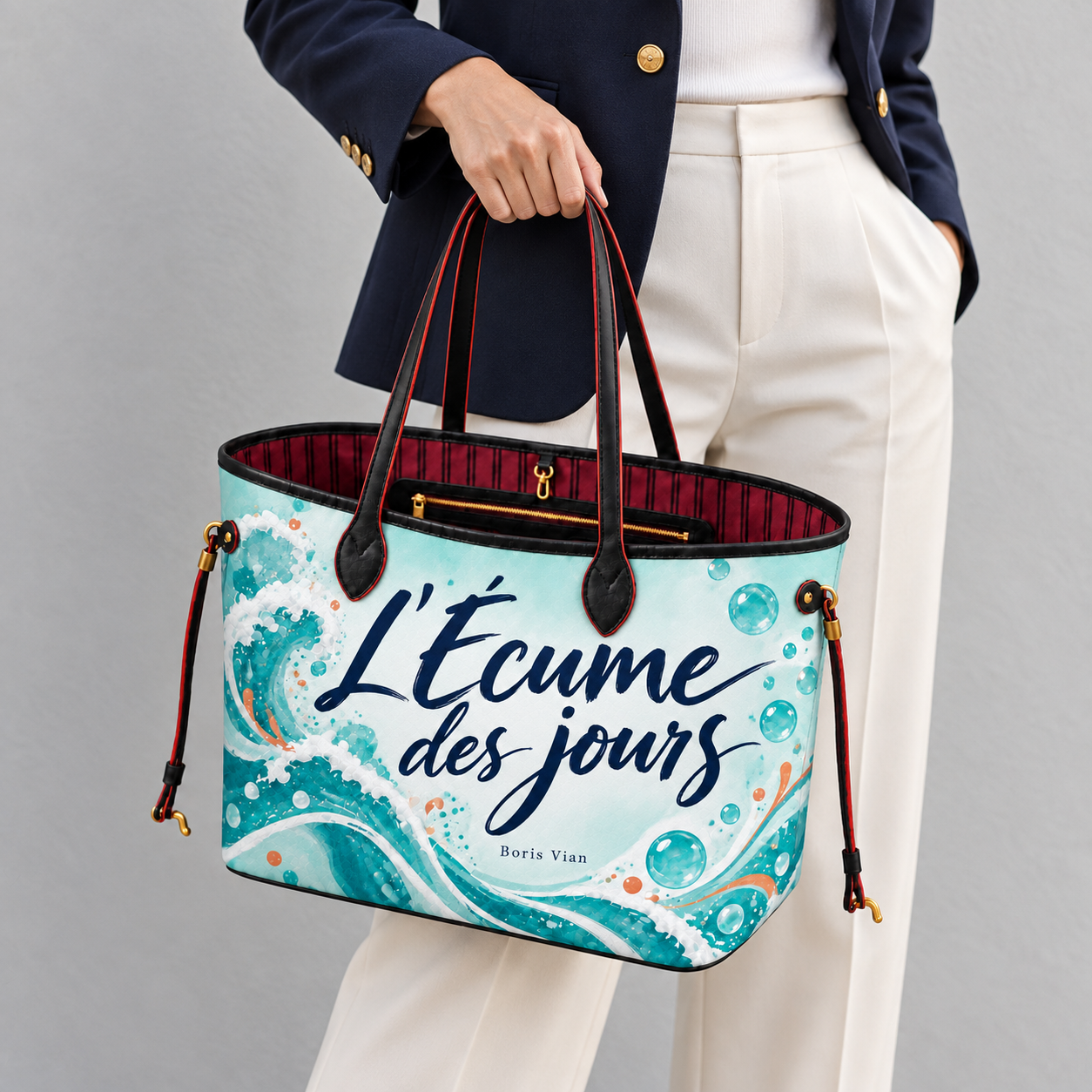 Sac cabas — L’Écume des jours — en situation