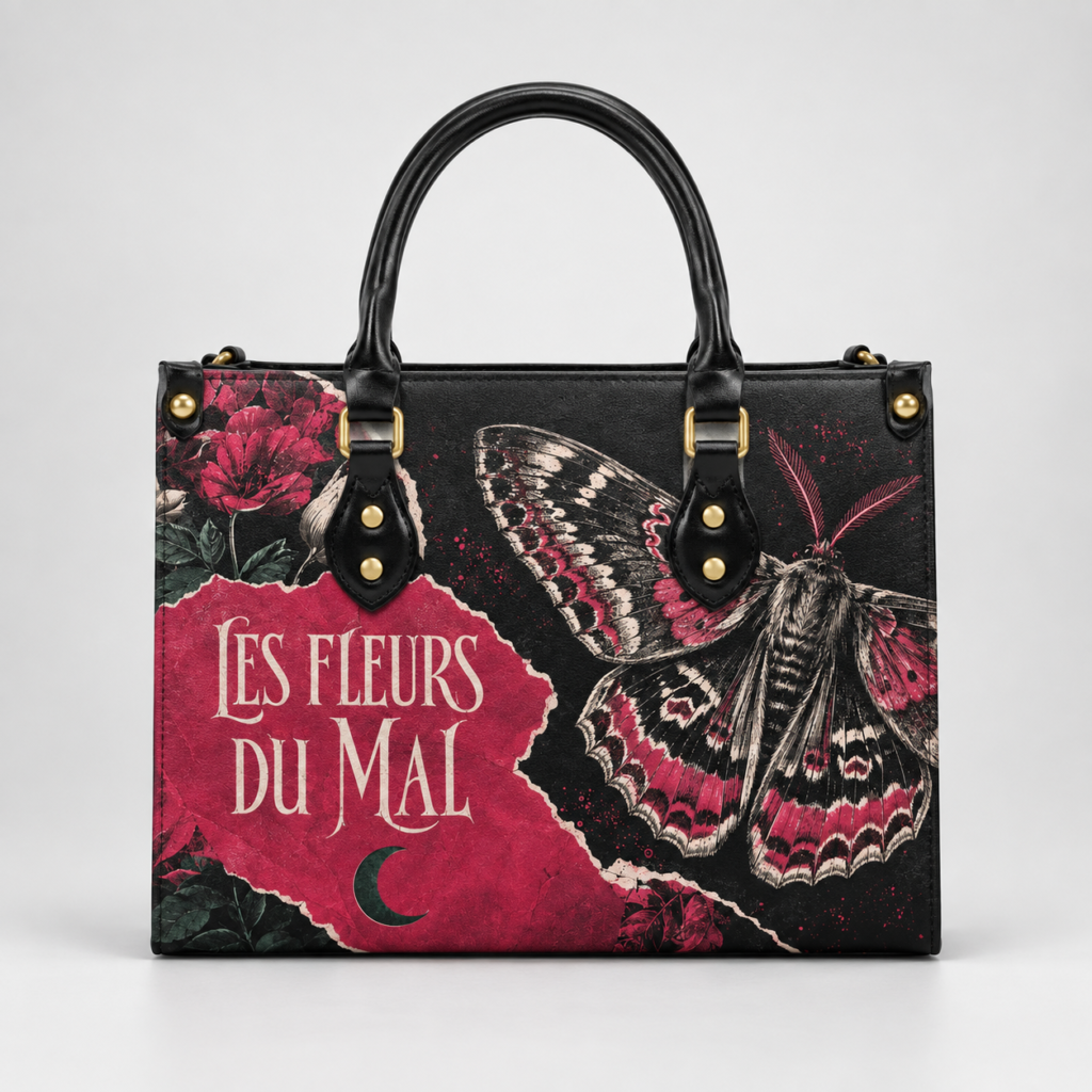 Sac compact — Les Fleurs du mal — Papillon — vue de face