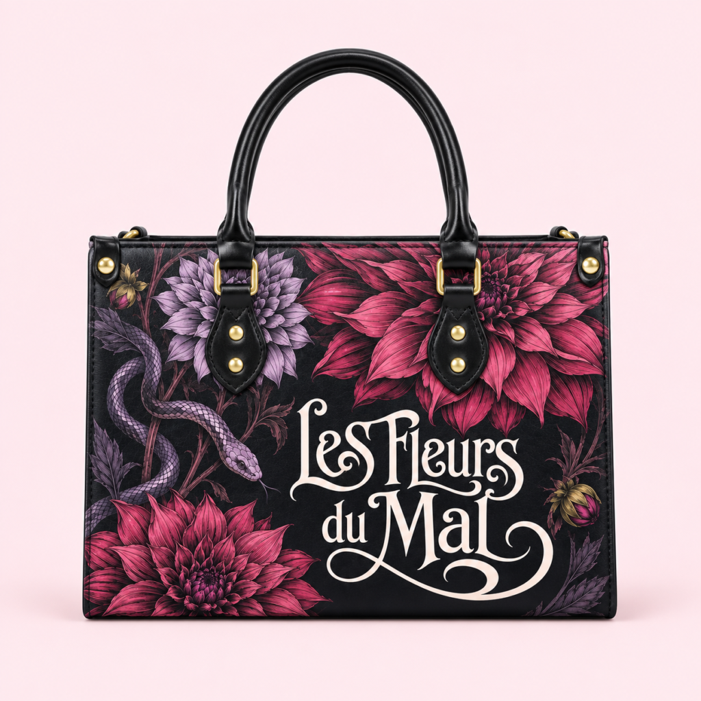 Sac compact — Les Fleurs du mal — Dahlia — vue de face