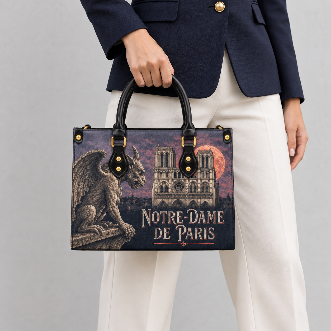 Sac compact — Notre-Dame de Paris — Gargouille — en situation