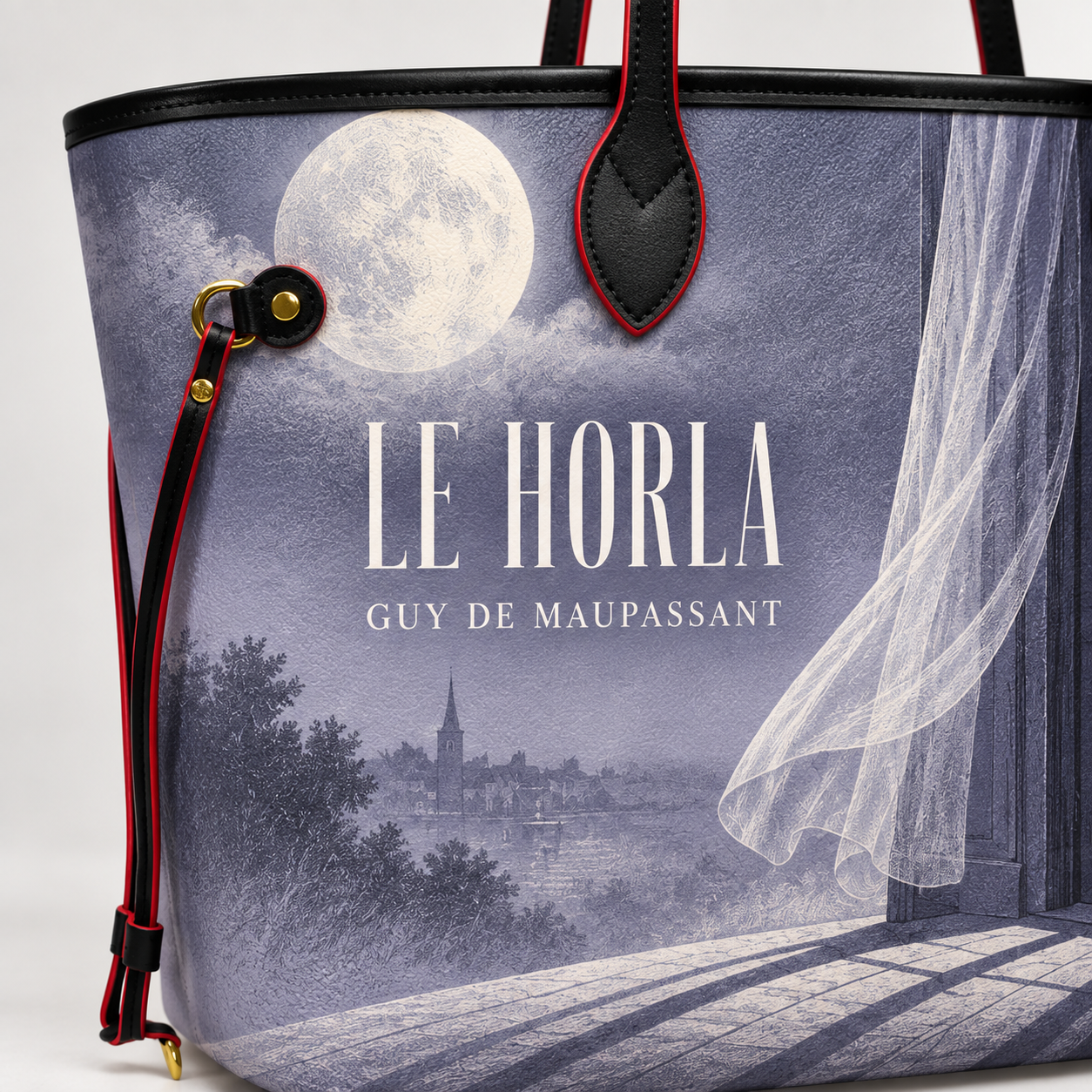 Sac cabas Le Horla ā dĆ©tail du motif